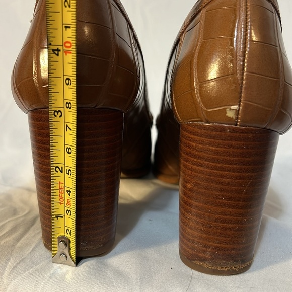 Michael Kors Stacked Heel Penny Loafers Women's 6.5 - Picture 8 of 9